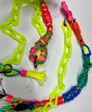 Fanny Pack neon with  asoorted accesories