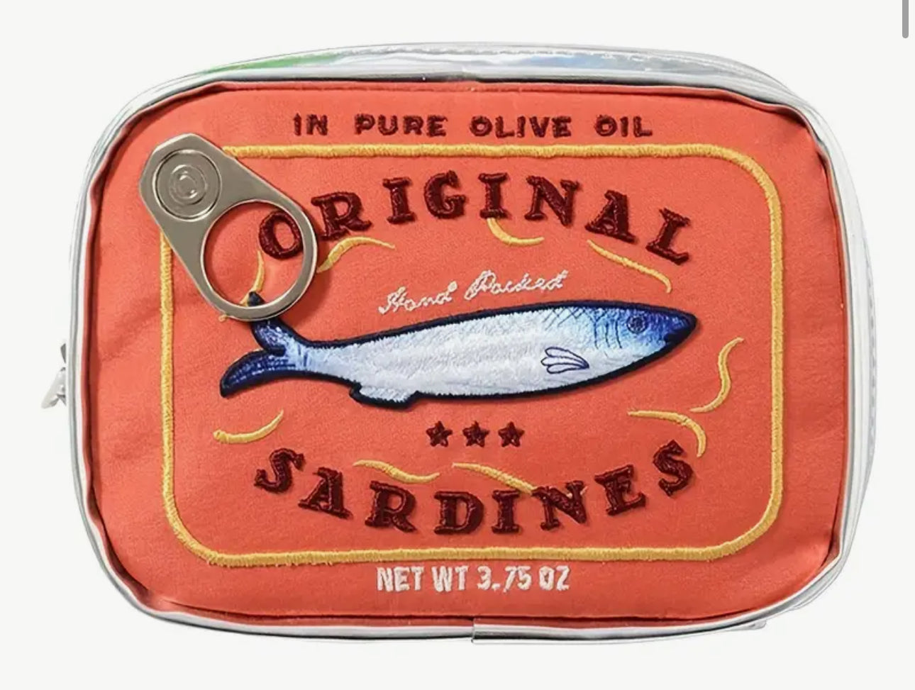 Sardines cosmetic bag